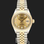 Rolex Lady-Datejust 279173 (2021) - Champagne dial 28 mm Gold/Steel case (2/8)