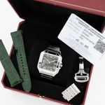 Cartier Santos WSSA0062 (2024) - Groen wijzerplaat 40mm Staal (6/6)