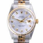 Rolex Datejust 36 16233 (1994) - Silver dial 36 mm Gold/Steel case (3/8)