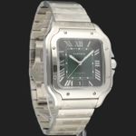 Cartier Santos WSSA0062 (2025) - Green dial 40 mm Steel case (4/8)