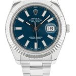 Rolex Datejust II 116334 (2015) - Blauw wijzerplaat 41mm Staal (1/6)