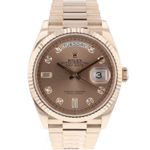 Rolex Day-Date 36 128235 (2020) - Pink dial 36 mm Rose Gold case (1/6)
