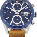 TAG Heuer Carrera Calibre 16 CBM2112 (2019) - Blue dial 41 mm Steel case (2/2)
