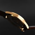 Patek Philippe Calatrava 5026J (Unknown (random serial)) - Black dial 34 mm Yellow Gold case (6/8)