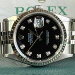 Rolex Datejust 36 16234 (2002) - Black dial 36 mm Steel case (3/8)