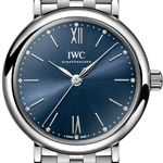 IWC Portofino Automatic IW357413 (2026) - Blauw wijzerplaat 34mm Staal (2/2)