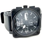 Bell & Ross BR 01-94 Chronographe BR01-94 (2010) - Zwart wijzerplaat 34mm Carbon (2/8)