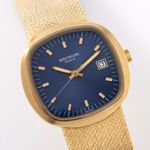 Patek Philippe Beta 21 3587-1 (1970) - Blauw wijzerplaat 43mm Geelgoud (1/8)