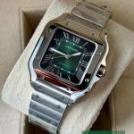 Cartier Santos WSSA0061 (2025) - Green dial 35 mm Steel case (3/7)