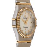 Omega Constellation Men 1277.70.00 (2001) - White dial 26 mm Gold/Steel case (5/7)
