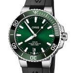 Oris Aquis Date 01 733 7732 4157-07 4 21 64FC (2023) - Green dial 40 mm Steel case (1/3)