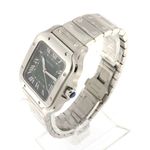 Cartier Santos WSSA0061 (2024) - Green dial 35 mm Steel case (3/6)