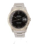 Rolex Datejust Turn-O-Graph 116264 (2005) - Zwart wijzerplaat 36mm Staal (1/6)