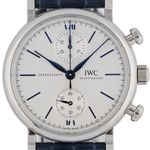 IWC Portofino Chronograph IW391407 (2022) - Zilver wijzerplaat 39mm Staal (2/7)