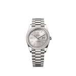 Rolex Day-Date 40 228349RBR (2025) - Silver dial 40 mm White Gold case (1/1)