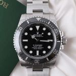 Rolex Submariner No Date 114060 (2019) - Zwart wijzerplaat 40mm Staal (1/8)