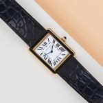 Cartier Tank Solo W1018755 (2009) - Wit wijzerplaat 31mm Geelgoud (1/8)