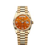Rolex Day-Date 36 128238 (2025) - Oranje wijzerplaat 36mm Geelgoud (1/1)