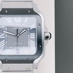 Cartier Santos WSSA0037 (2026) - Grey dial 40 mm Steel case (5/8)