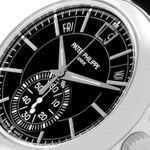 Patek Philippe Annual Calendar Chronograph 5905P-010 (Unknown (random serial)) - Black dial 42 mm Platinum case (3/4)