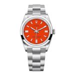 Rolex Oyster Perpetual 36 126000 (2023) - Rood wijzerplaat 36mm Staal (1/5)