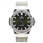 Hublot Classic Fusion 565.NX.8970.LR (2022) - Groen wijzerplaat 38mm Titanium (1/7)