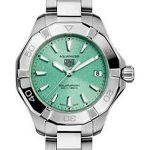 TAG Heuer Aquaracer Lady WBP1315.BA0005 (2024) - Turquoise wijzerplaat 34mm Staal (2/3)