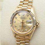 Rolex Lady-Datejust 69178 (1991) - Gold dial 26 mm Yellow Gold case (4/9)