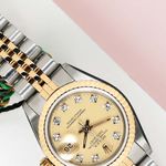 Rolex Lady-Datejust 69173 (1985) - Champagne dial 26 mm Gold/Steel case (4/8)