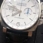 Panerai Luminor Chrono PAM01218 (2024) - White dial 44 mm Steel case (4/8)