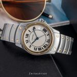 Cartier Santos W20036R3 (1995) - Wit wijzerplaat 33mm Goud/Staal (2/8)