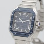 Cartier Santos WSSA0048 (2023) - Blue dial 40 mm Steel case (2/8)