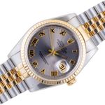 Rolex Datejust 36 16233 (1997) - Grey dial 36 mm Gold/Steel case (1/8)