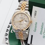 Rolex Datejust 36 116203 (Unknown (random serial)) - Silver dial 36 mm Gold/Steel case (2/8)