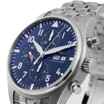 IWC Pilot Chronograph IW377717 (Unknown (random serial)) - Blue dial 43 mm Steel case (6/8)