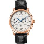 Glashütte Original Senator Chronograph Panorama Date 1-37-01-01-05-30 (2026) - Silver dial 42 mm Red Gold case (1/1)