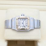 Cartier Santos Galbée 1057930 (Unknown (random serial)) - White dial 24 mm Gold/Steel case (5/8)