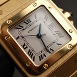 Cartier Santos 2960 (Onbekend (willekeurig serienummer)) - Wit wijzerplaat 41mm Geelgoud (1/8)