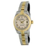 Rolex Lady-Datejust 69163 (1996) - Beige dial 26 mm Gold/Steel case (1/7)