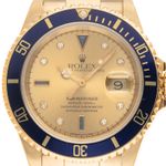 Rolex Submariner Date 16618 (1988) - 40 mm Yellow Gold case (1/8)