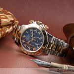 Rolex Daytona 116523 (Onbekend (willekeurig serienummer)) - Blauw wijzerplaat 40mm Goud/Staal (2/8)