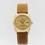 Rolex Day-Date 36 18238 (1988) - Gold dial 36 mm Yellow Gold case (1/8)