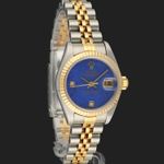 Rolex Lady-Datejust 79173 (2005) - Blauw wijzerplaat 26mm Goud/Staal (4/8)