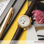 Omega Speedmaster Reduced 3131.20, BA 175.0034 (1990) - White dial 39 mm Yellow Gold case (1/8)