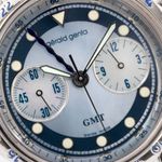 Gérald Genta Unknown G.3503.7-35 (Unknown (random serial)) - Blue dial 35 mm Platinum case (5/8)