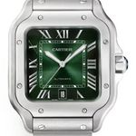 Cartier Santos WSSA0062 (2025) - Groen wijzerplaat 40mm Staal (1/1)
