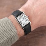 Cartier Tank WSTA0041 (2021) - White dial 34 mm Steel case (2/10)