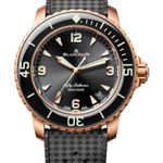 Blancpain Fifty Fathoms 5010-36B30-B64 (2024) - Black dial 42 mm Red Gold case (1/2)