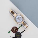Rolex Datejust 36 16233 (2003) - Pearl dial 36 mm Gold/Steel case (2/8)