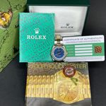 Rolex Oyster Perpetual 1002 (1969) - Blue dial 34 mm Gold/Steel case (2/7)